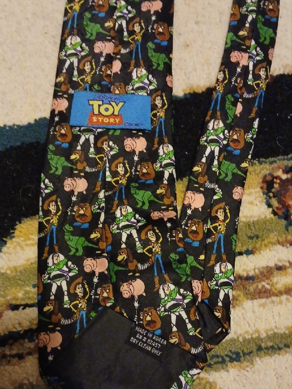 Toy Story Character Print Black Tie - Picture 6 of 7